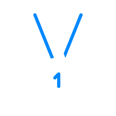 Wired outline 1780 medal first place hover pinch